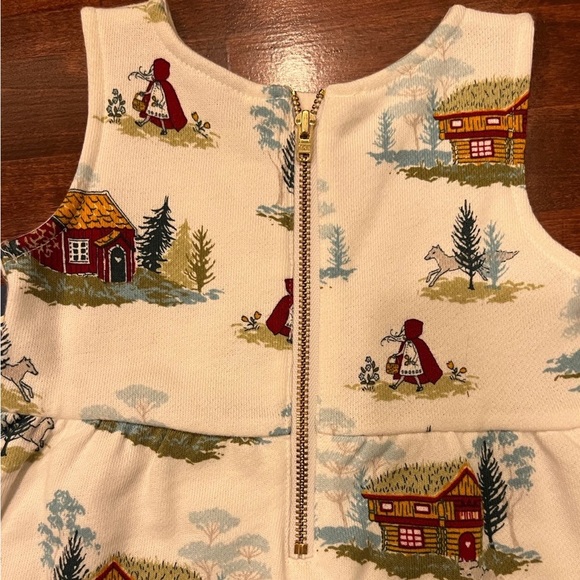 NWT Genuine Kids by Osh Kosh Little Red Riding Hood/Log Cabin Dress- 12 Months - Picture 6 of 11